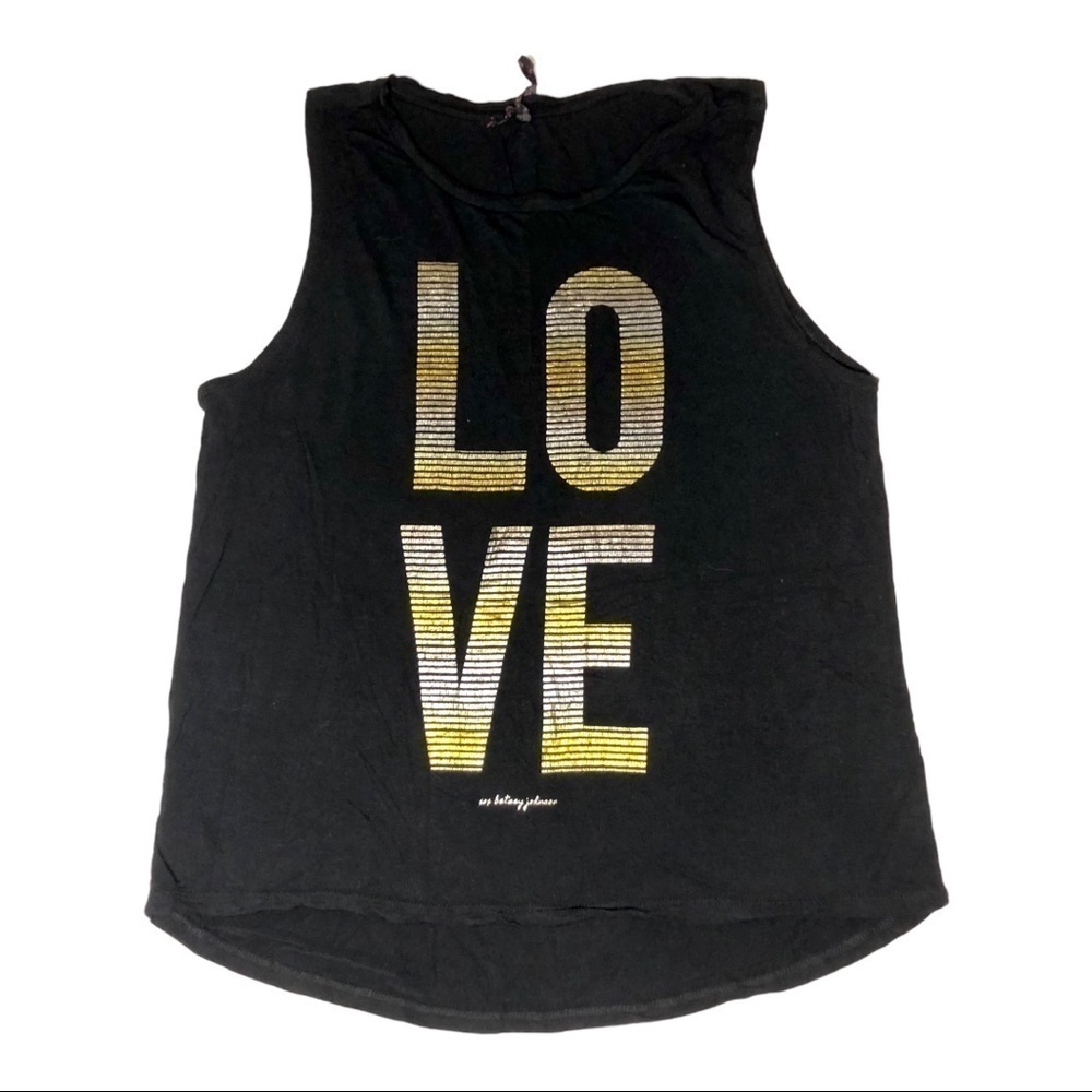 Y2K Betsey Johnson Love Tank Top Size M
